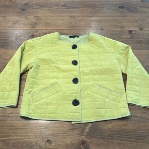 Liv By Habitat Clothes Cropped Jacket Shacket‎ Size Small Lime Green Spring